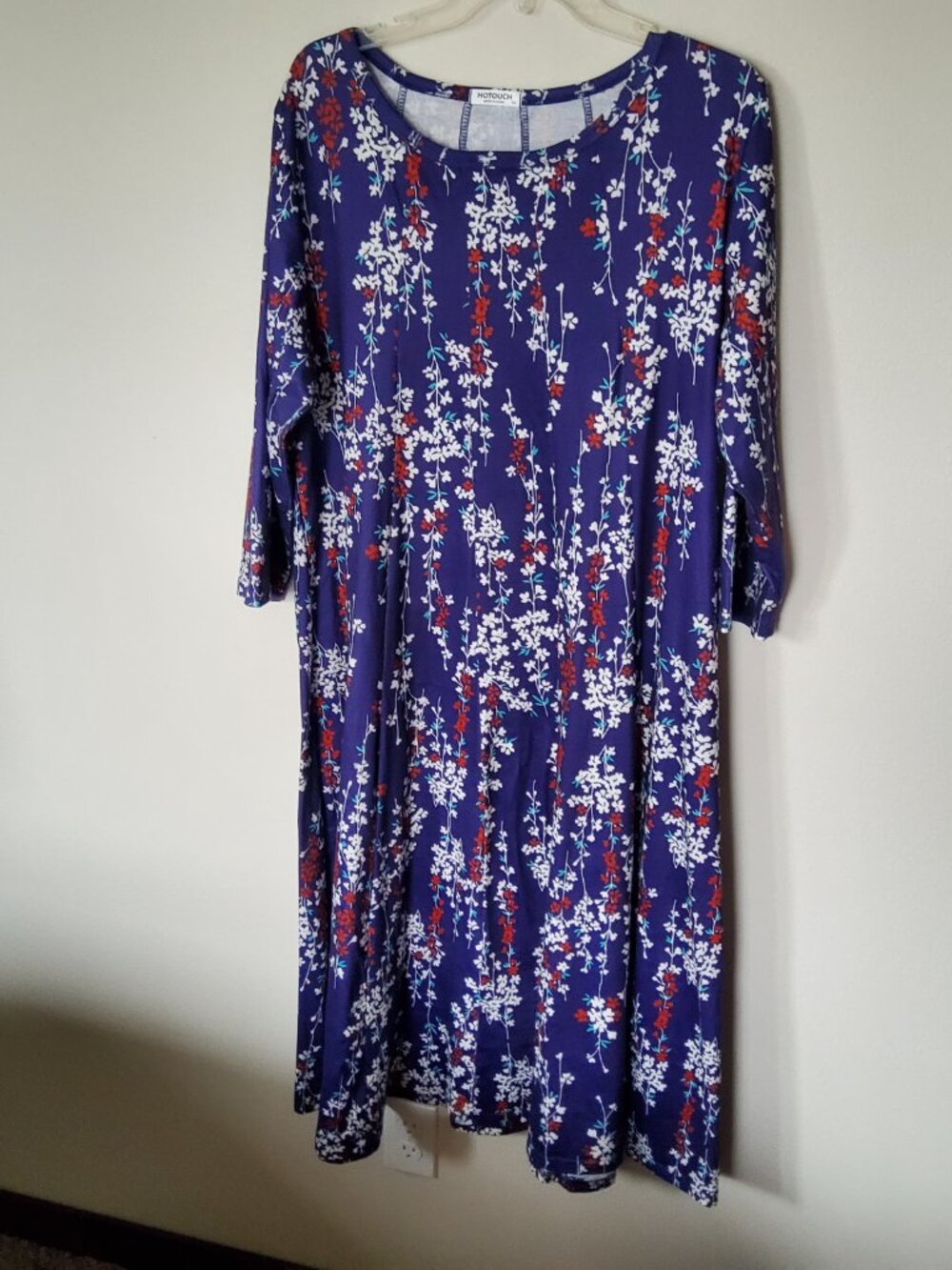 Purple Floral Midi Dress size Plus XXL